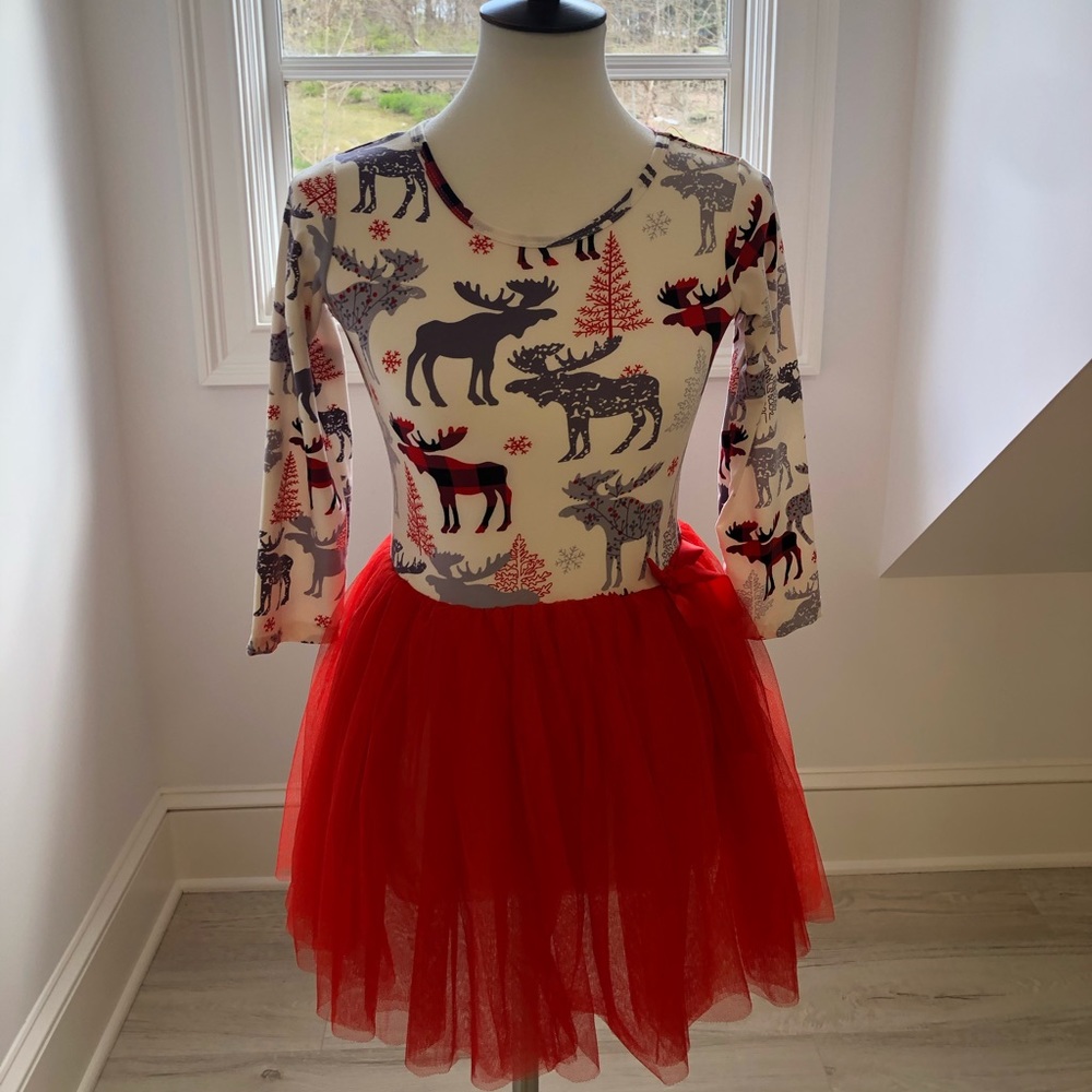 A red winter dress